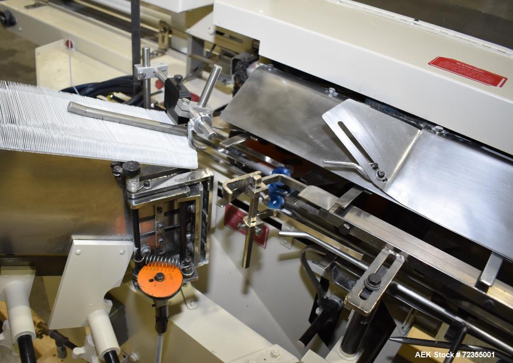 Used Bivans Model 74G Vertuck Semi-Automatic Vertical Cartoner.